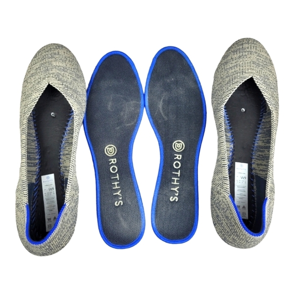 Rothy's‎ "The Flat" Retired Taupe Gray Melange size 9 - Picture 5 of 10